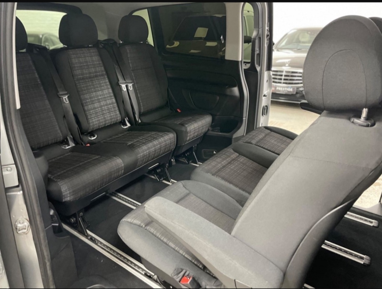 Inside the Time Travel Taxis Mercedes Vito minibus